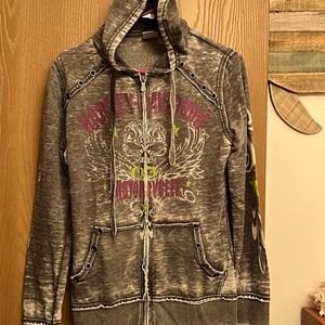 Ladies Harley fashion riding zip up